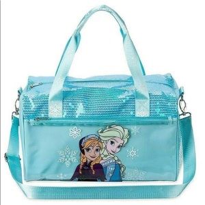 Disney Frozen Elsa Anna Blue Bag. NWT. Duffle, tote, overnight, Gymnastics